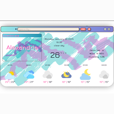 90's themed weather app Thumbnail 